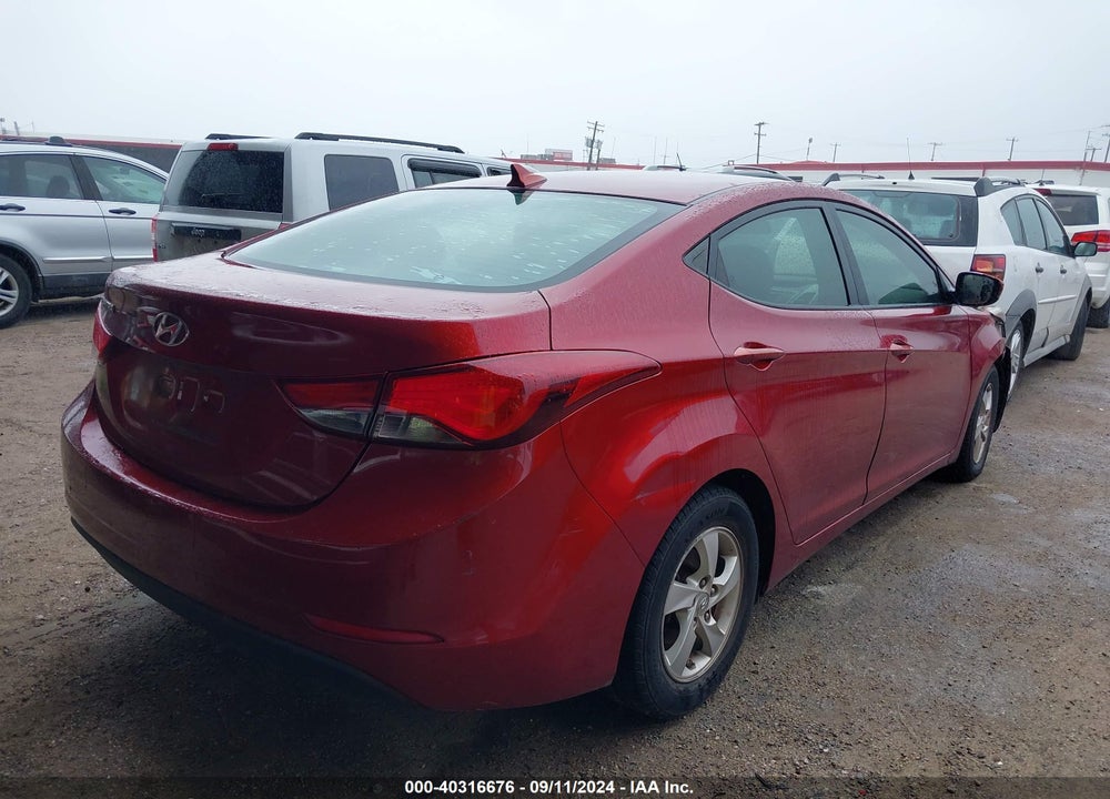2014 HYUNDAI ELANTRA SE VIN: 5NPDH4AE9EH507694