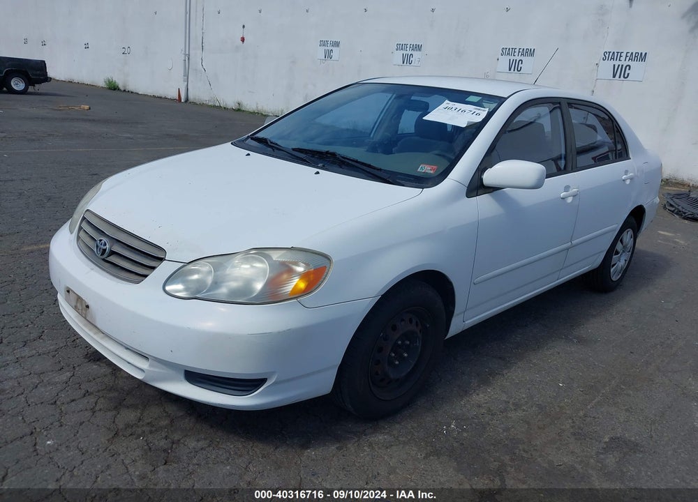 2003 TOYOTA COROLLA LE VIN: 2T1BR32E73C143028