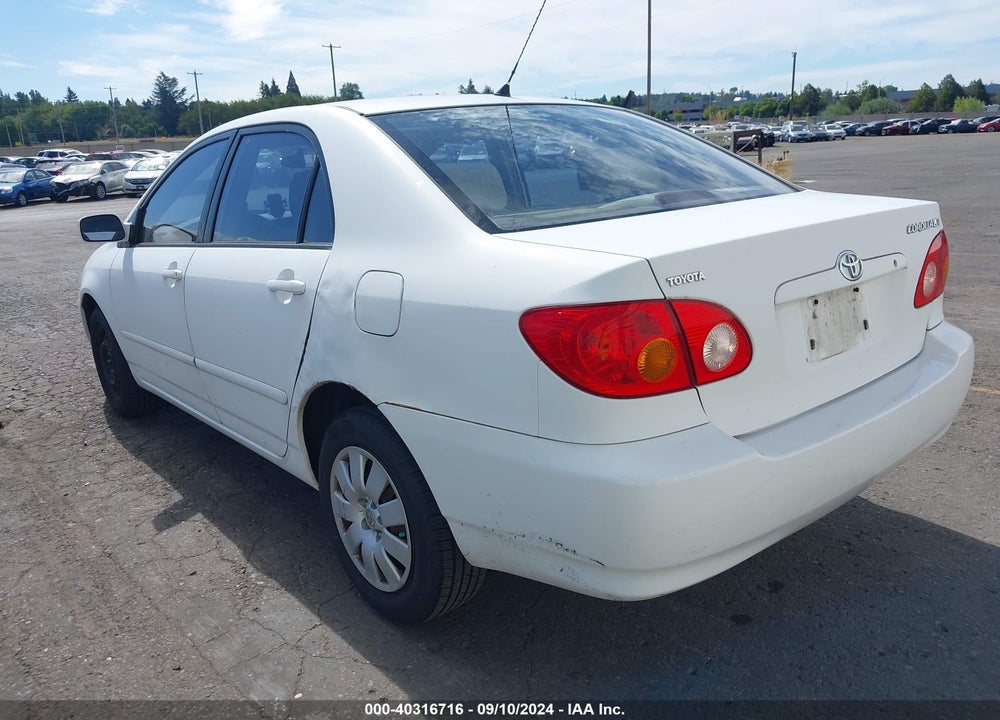 2003 TOYOTA COROLLA LE VIN: 2T1BR32E73C143028