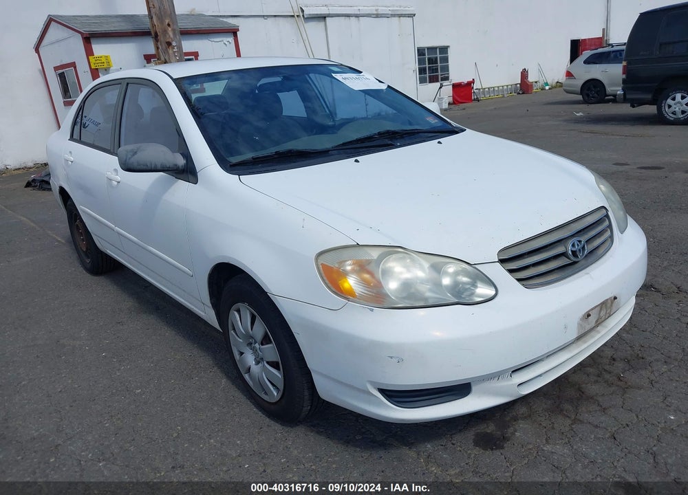 2003 TOYOTA COROLLA LE VIN: 2T1BR32E73C143028