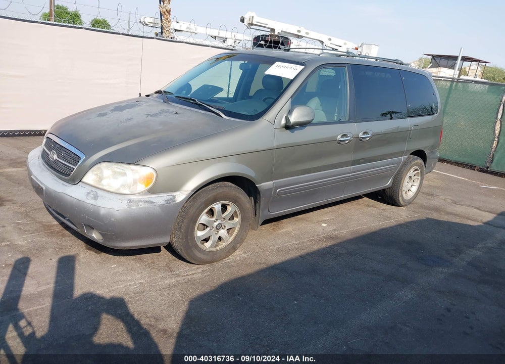 2005 KIA SEDONA EX/LX VIN: KNDUP132256619946