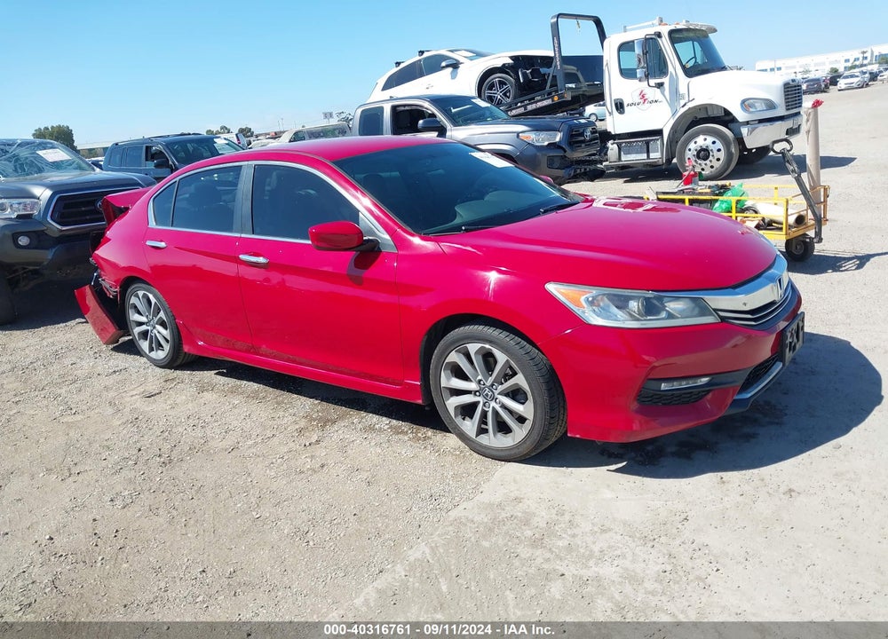2017 HONDA ACCORD SPORT VIN: 1HGCR2F53HA084016