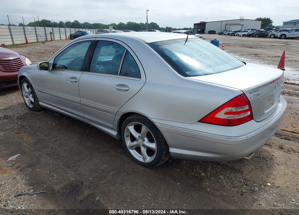 2005 MERCEDES-BENZ C 230 KOMPRESSOR SPORT VIN: WDBRF40J65F618142