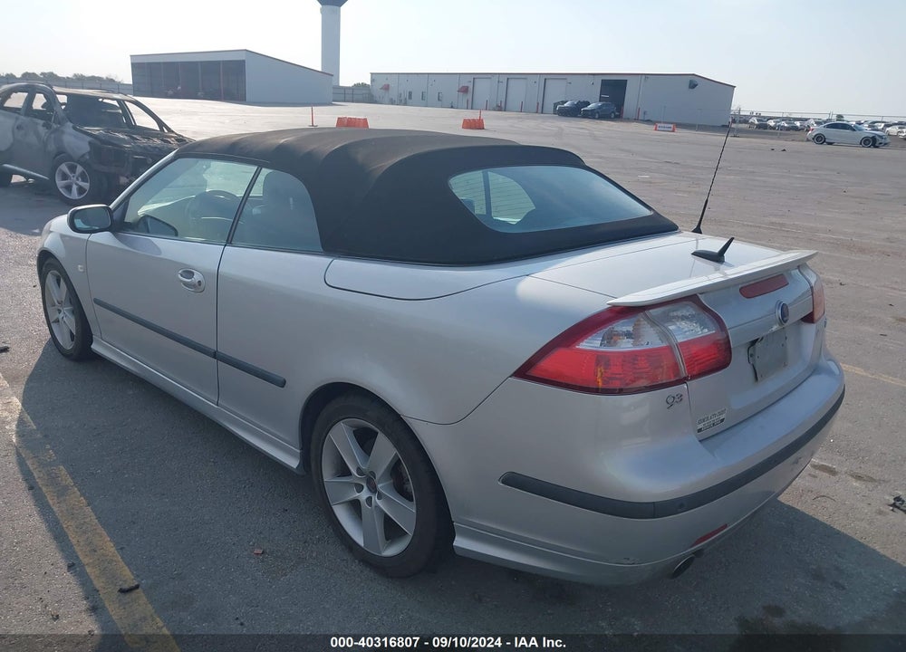 2007 SAAB 9-3 AERO VIN: YS3FH71U376103460