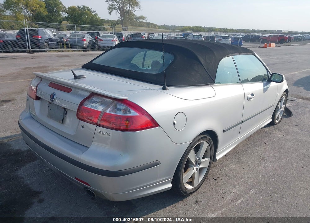 2007 SAAB 9-3 AERO VIN: YS3FH71U376103460