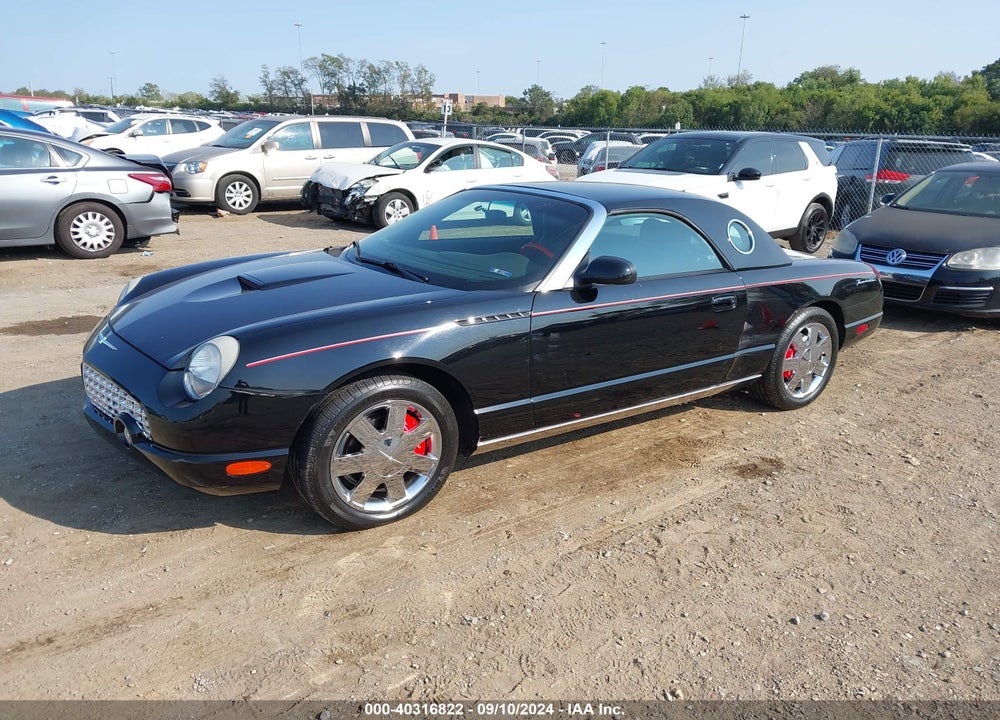 2002 FORD THUNDERBIRD VIN: 1FAHP60A52Y102611
