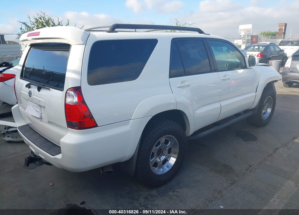 2007 TOYOTA 4RUNNER SPORT V8 VIN: JTEBT14R278041428
