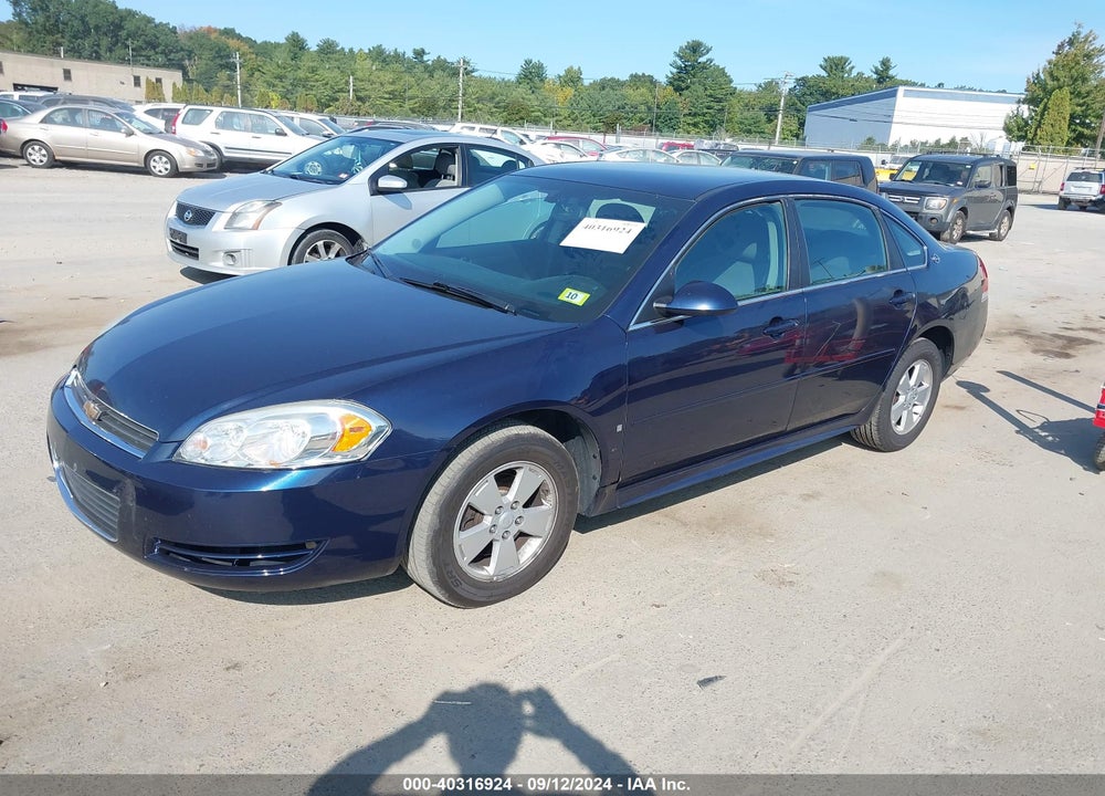 2009 CHEVROLET IMPALA LT VIN: 2G1WT57N891229813