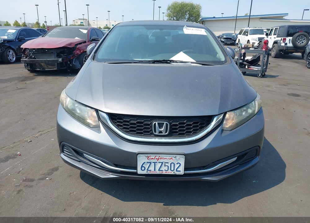 2013 HONDA CIVIC EX VIN: 19XFB2F85DE220437
