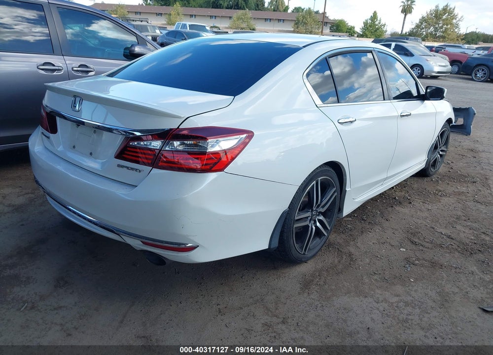 2016 HONDA ACCORD SPORT VIN: 1HGCR2F55GA180261