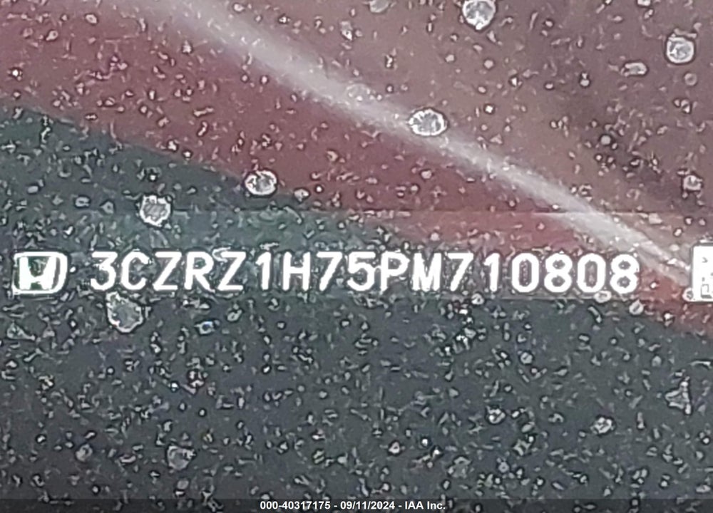 2023 HONDA HR-V 2WD EX-L VIN: 3CZRZ1H75PM710808