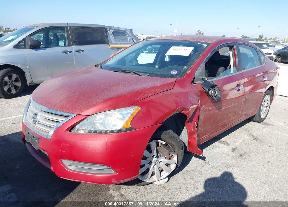 2014 NISSAN SENTRA S VIN: 3N1AB7APXEY240949