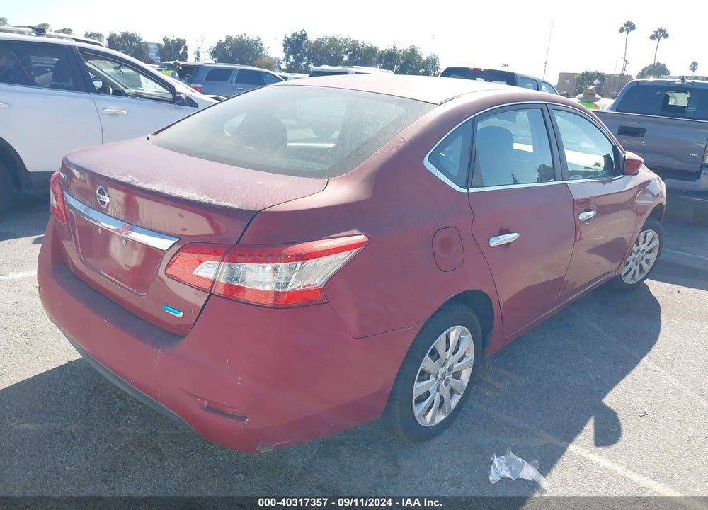 2014 NISSAN SENTRA S VIN: 3N1AB7APXEY240949