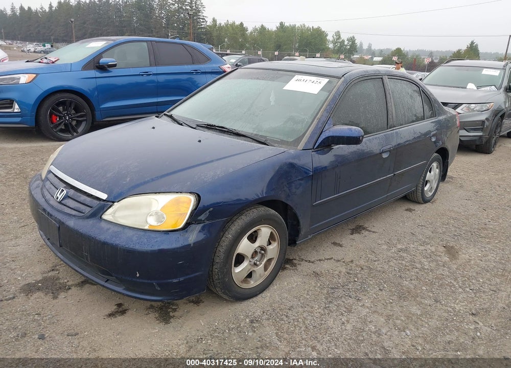 2001 HONDA CIVIC EX VIN: JHMES26741S002161