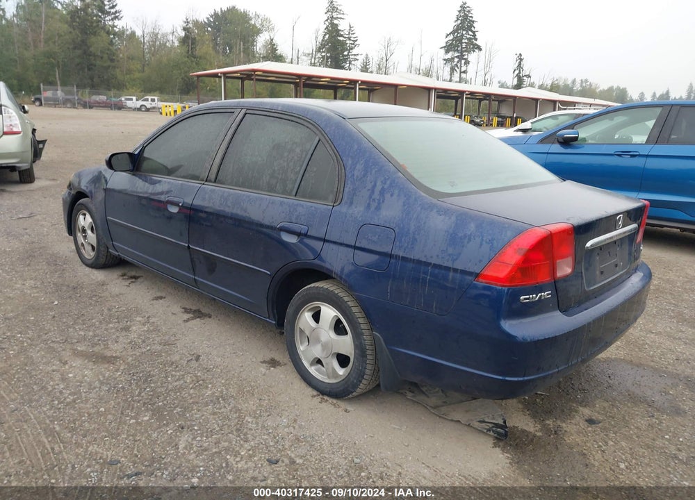 2001 HONDA CIVIC EX VIN: JHMES26741S002161