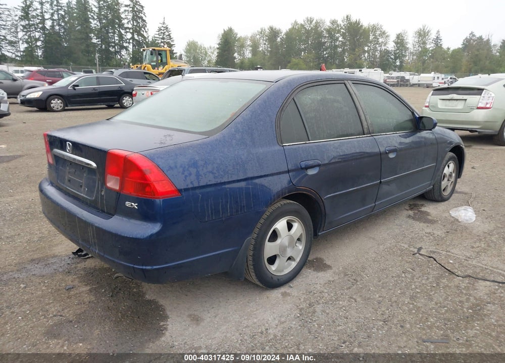 2001 HONDA CIVIC EX VIN: JHMES26741S002161