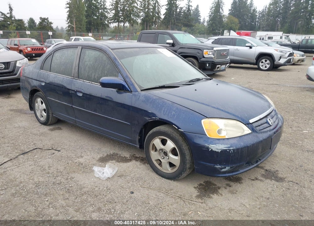 2001 HONDA CIVIC EX VIN: JHMES26741S002161
