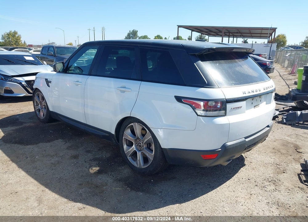 2015 LAND ROVER RANGE ROVER SPORT 3.0L V6 SUPERCHARGED HSE VIN: SALWR2VF4FA608852