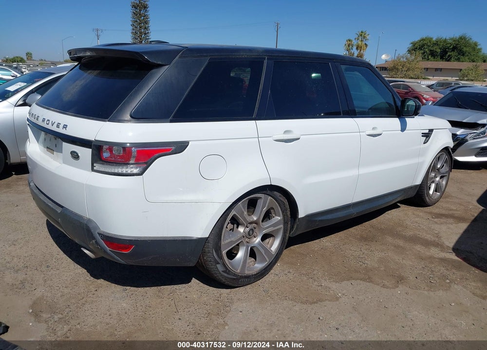 2015 LAND ROVER RANGE ROVER SPORT 3.0L V6 SUPERCHARGED HSE VIN: SALWR2VF4FA608852