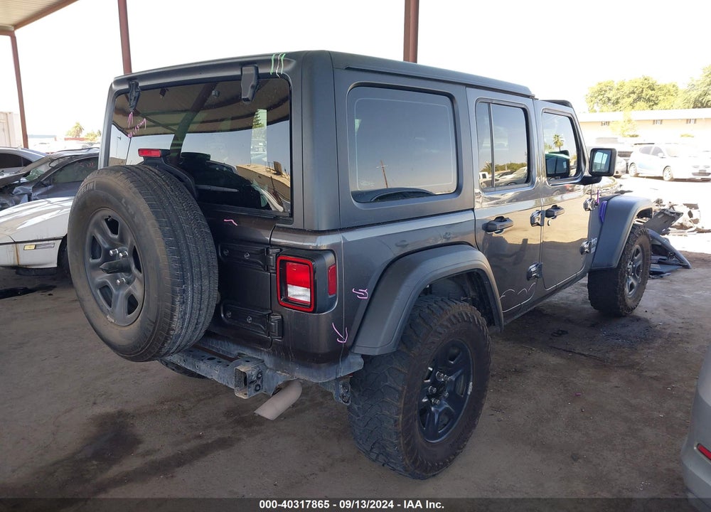 2018 JEEP WRANGLER UNLIMITED SPORT 4X4 VIN: 1C4HJXDG6JW179353