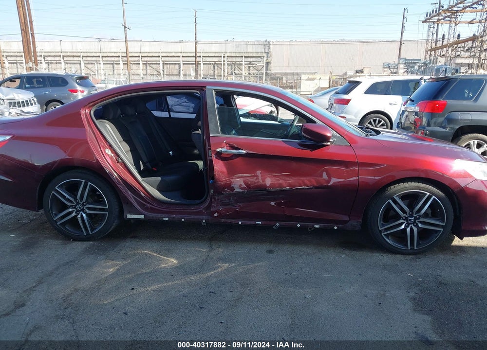 2016 HONDA ACCORD SPORT VIN: 1HGCR2F55GA235033