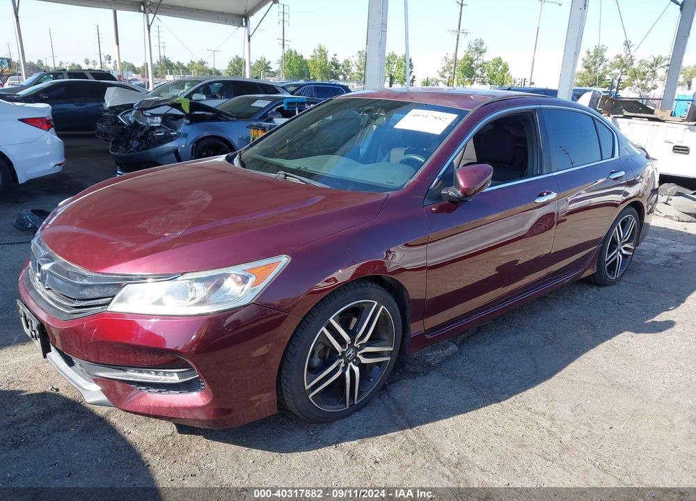 2016 HONDA ACCORD SPORT VIN: 1HGCR2F55GA235033