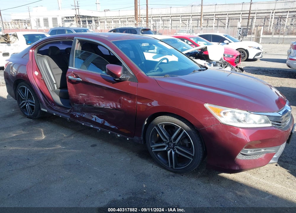 2016 HONDA ACCORD SPORT VIN: 1HGCR2F55GA235033