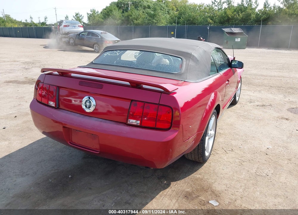 2006 FORD MUSTANG V6 VIN: 1ZVFT84N865107439