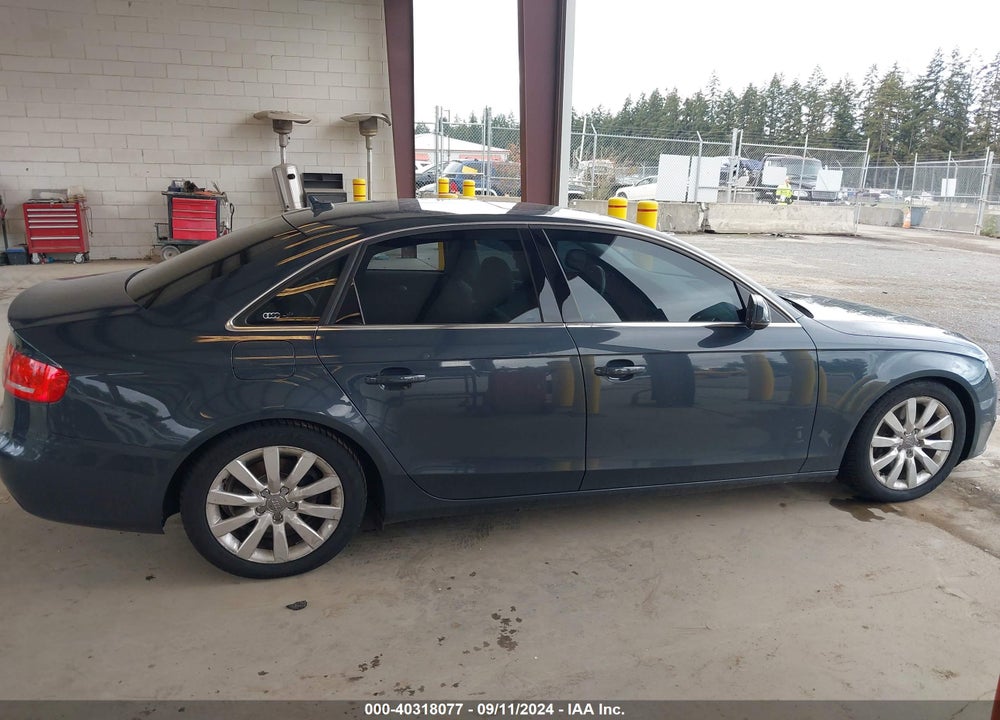 2010 AUDI A4 2.0T PREMIUM VIN: WAUFFAFL0AN059907