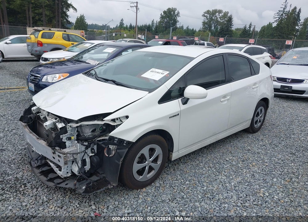 2013 TOYOTA PRIUS TWO VIN: JTDKN3DU6D0354233