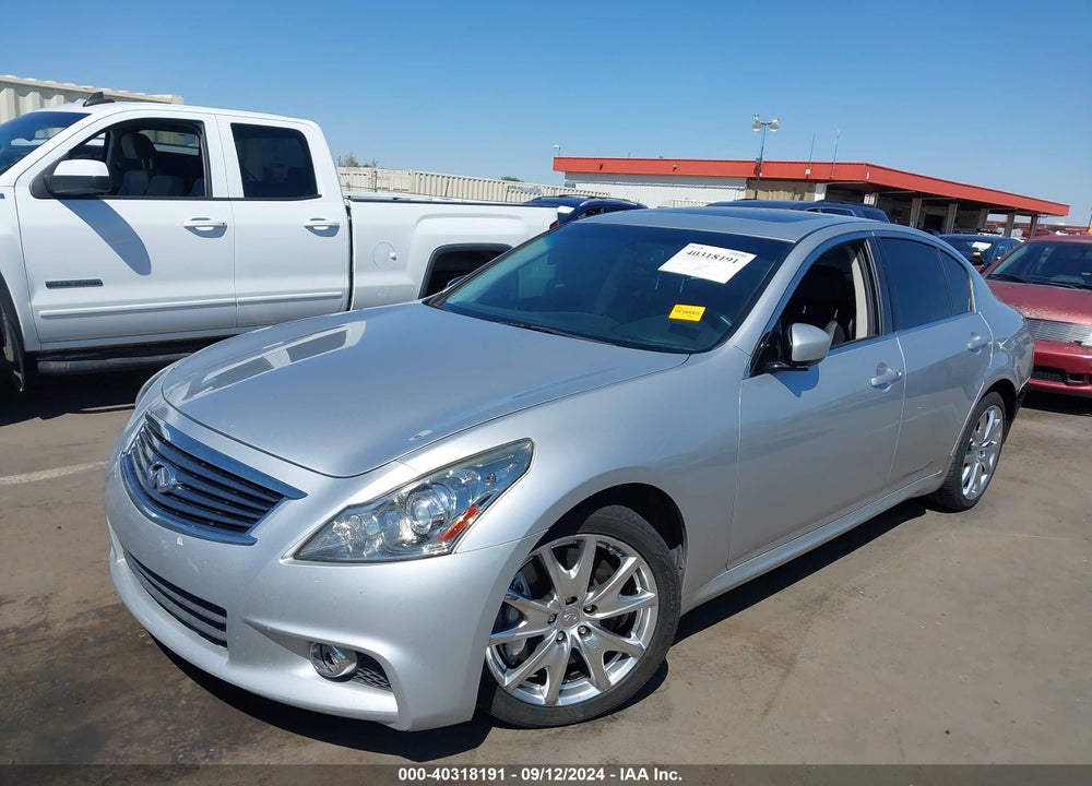 2012 INFINITI G37 JOURNEY VIN: JN1CV6AP8CM931312