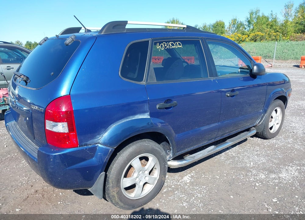 2007 HYUNDAI TUCSON GLS VIN: KM8JM12B37U635337