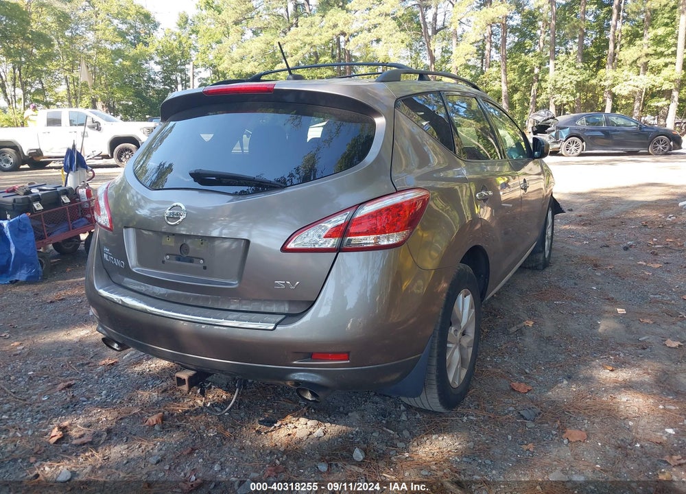 2011 NISSAN MURANO SV VIN: JN8AZ1MU7BW069382