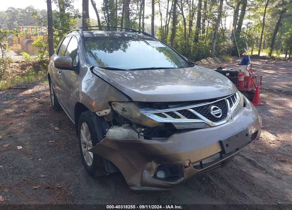 2011 NISSAN MURANO SV VIN: JN8AZ1MU7BW069382