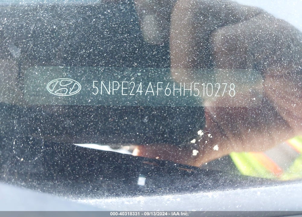 2017 HYUNDAI SONATA SE VIN: 5NPE24AF6HH510278
