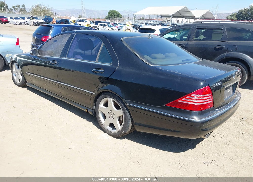 2003 MERCEDES-BENZ S 600 VIN: WDBNG76J83A358664