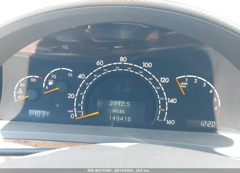 2003 MERCEDES-BENZ S 600 VIN: WDBNG76J83A358664