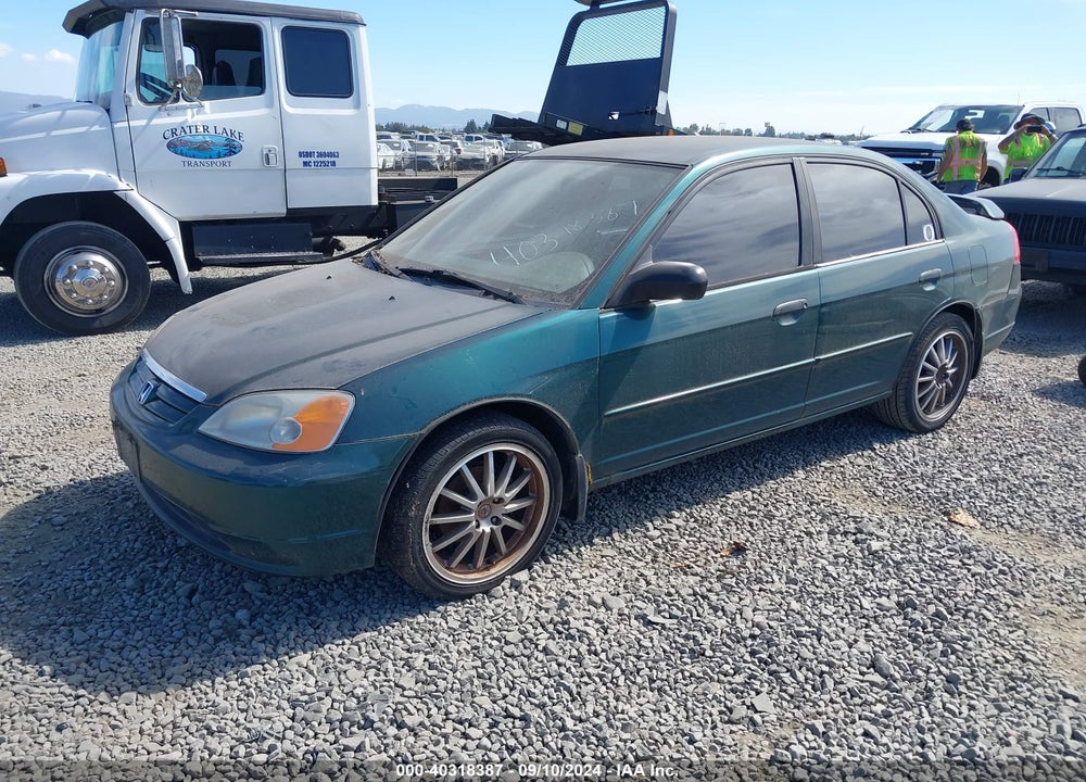 2001 HONDA CIVIC LX VIN: 2HGES16551H552620