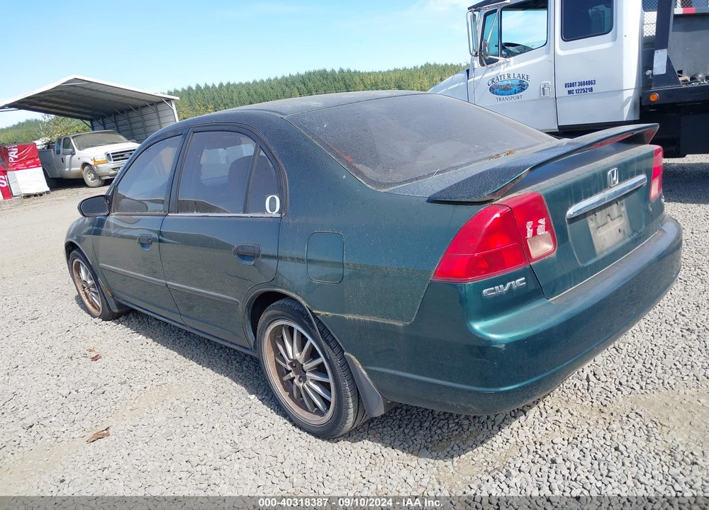 2001 HONDA CIVIC LX VIN: 2HGES16551H552620