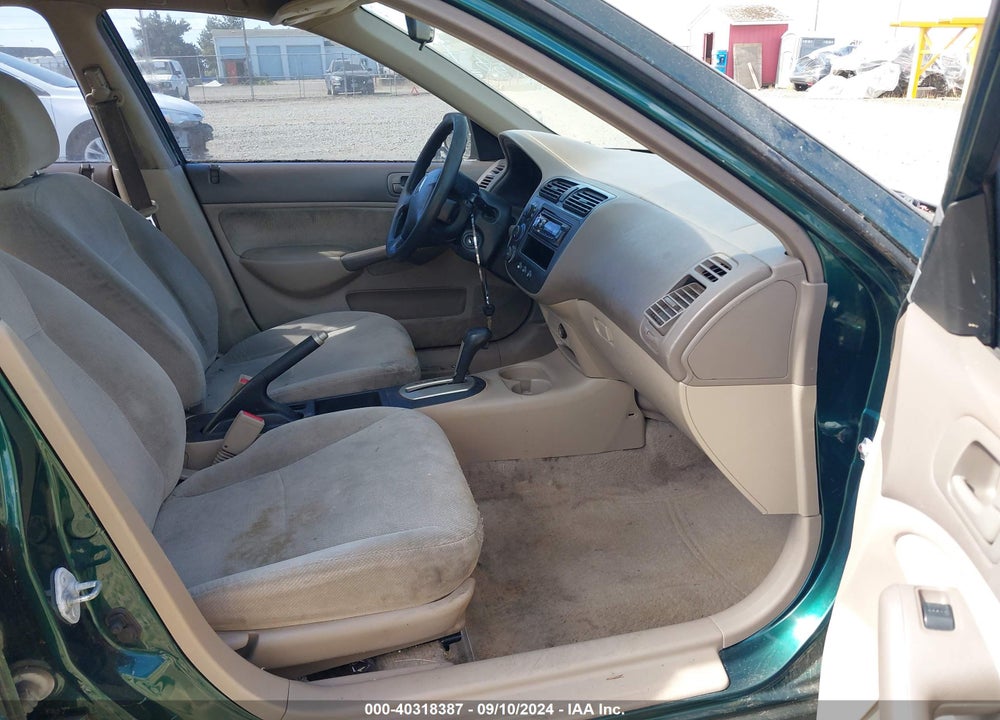2001 HONDA CIVIC LX VIN: 2HGES16551H552620