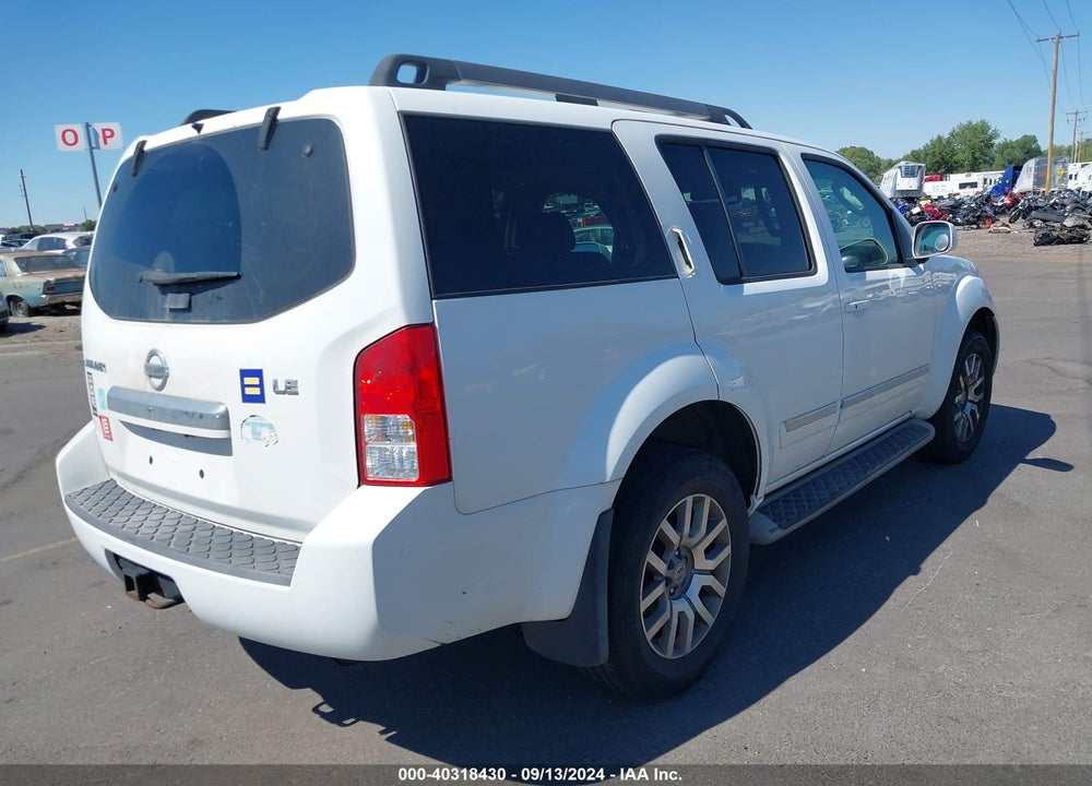 2010 NISSAN PATHFINDER LE VIN: 5N1AR1NB8AC600741