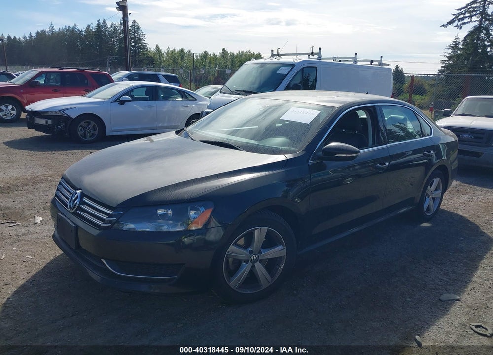 2012 VOLKSWAGEN PASSAT 2.5L SE VIN: 1VWBP7A38CC048450