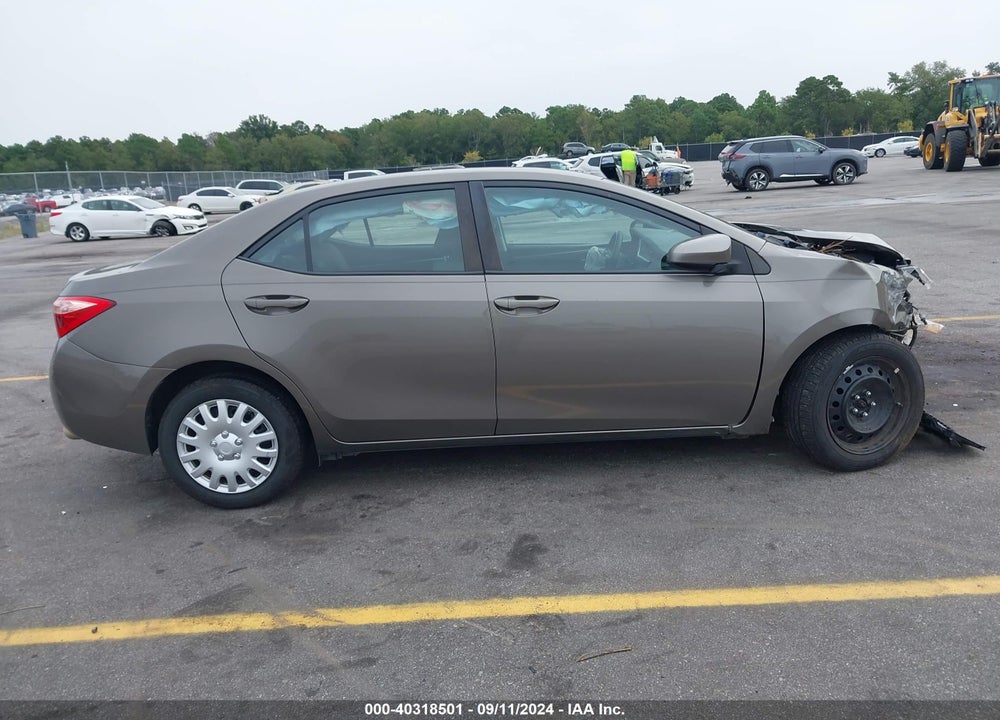 2019 TOYOTA COROLLA LE VIN: 2T1BURHE1KC222184