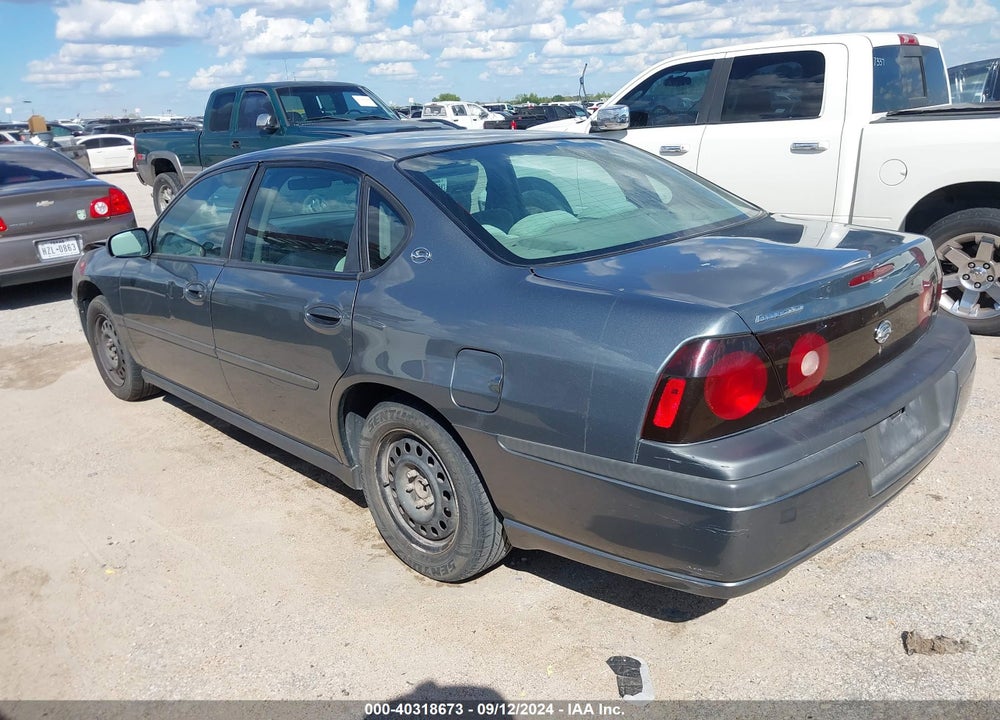 2004 CHEVROLET IMPALA VIN: 2G1WF52E249404355