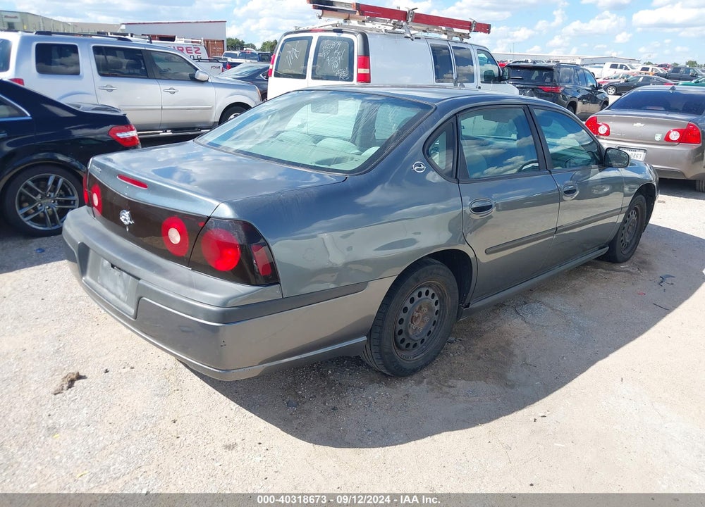 2004 CHEVROLET IMPALA VIN: 2G1WF52E249404355