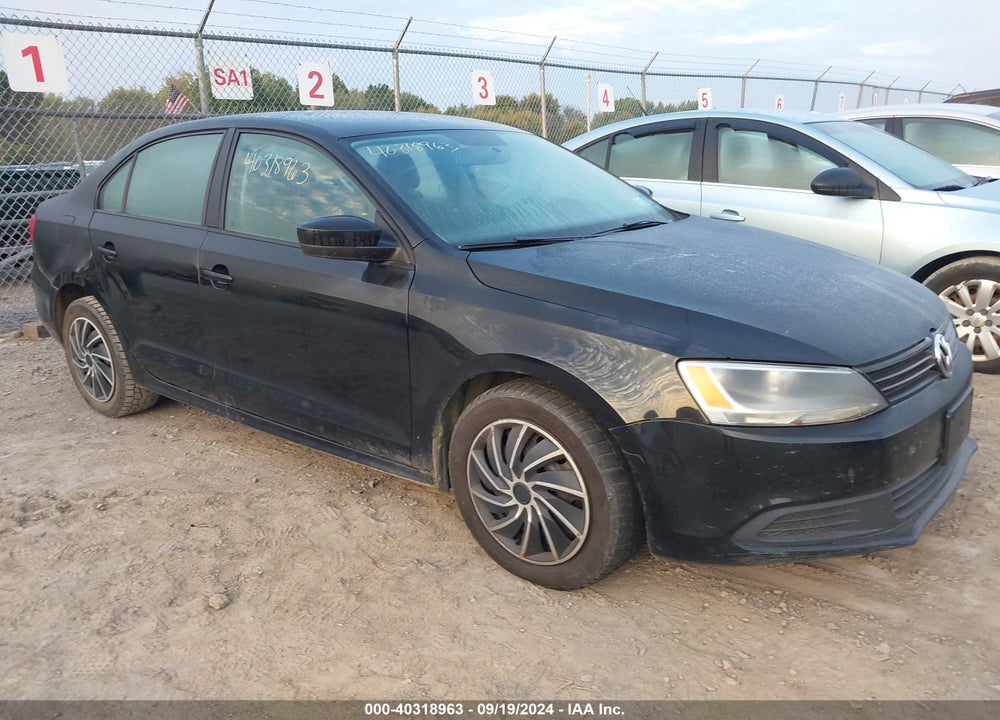 2012 VOLKSWAGEN JETTA 2.0L S VIN: 3VW2K7AJ3CM331222