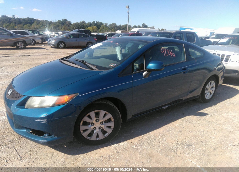 2012 HONDA CIVIC LX VIN: 2HGFG3B51CH527871