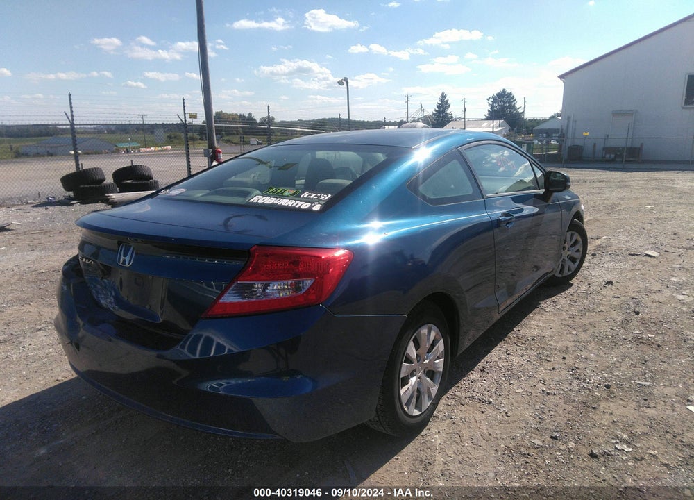 2012 HONDA CIVIC LX VIN: 2HGFG3B51CH527871