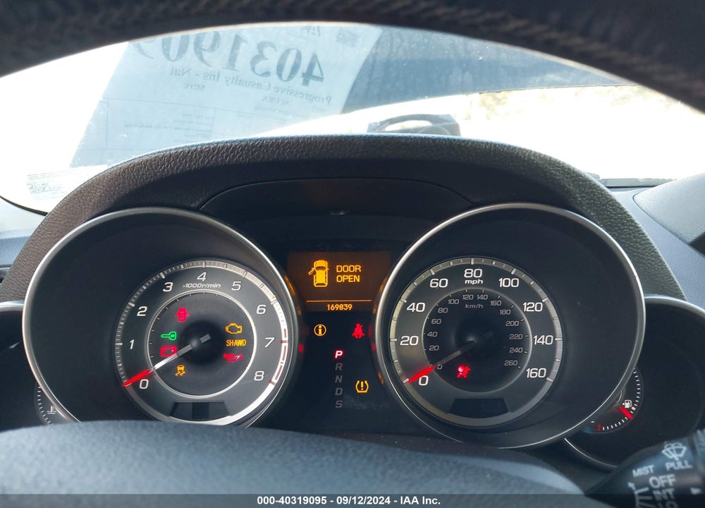 2012 ACURA MDX TECHNOLOGY PACKAGE VIN: 2HNYD2H39CH530902