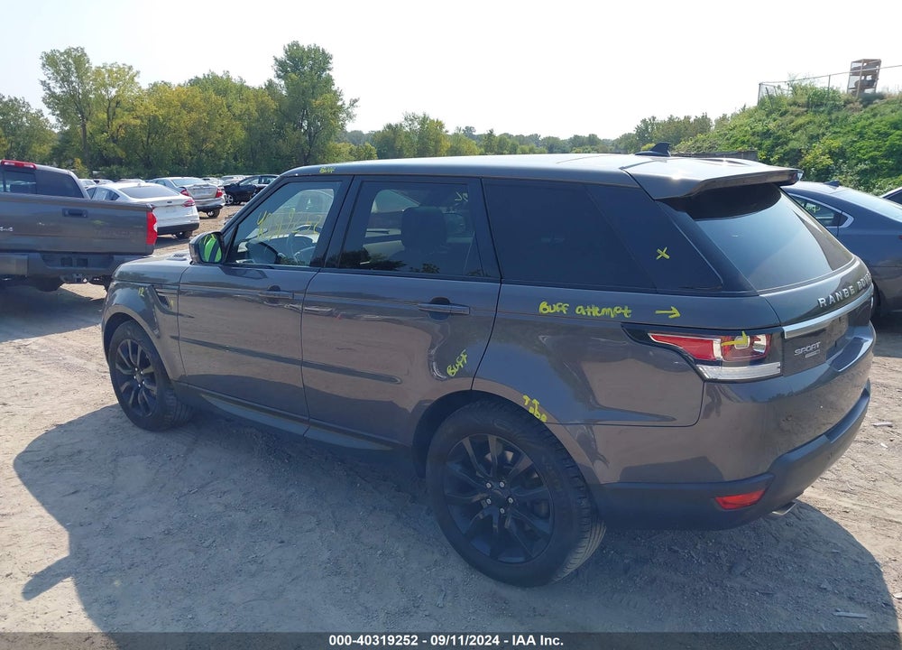 2016 LAND ROVER RANGE ROVER SPORT 3.0L V6 SUPERCHARGED SE VIN: SALWG2PF3GA117998